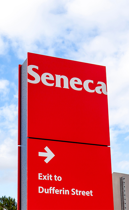 Seneca College King Campus sign
